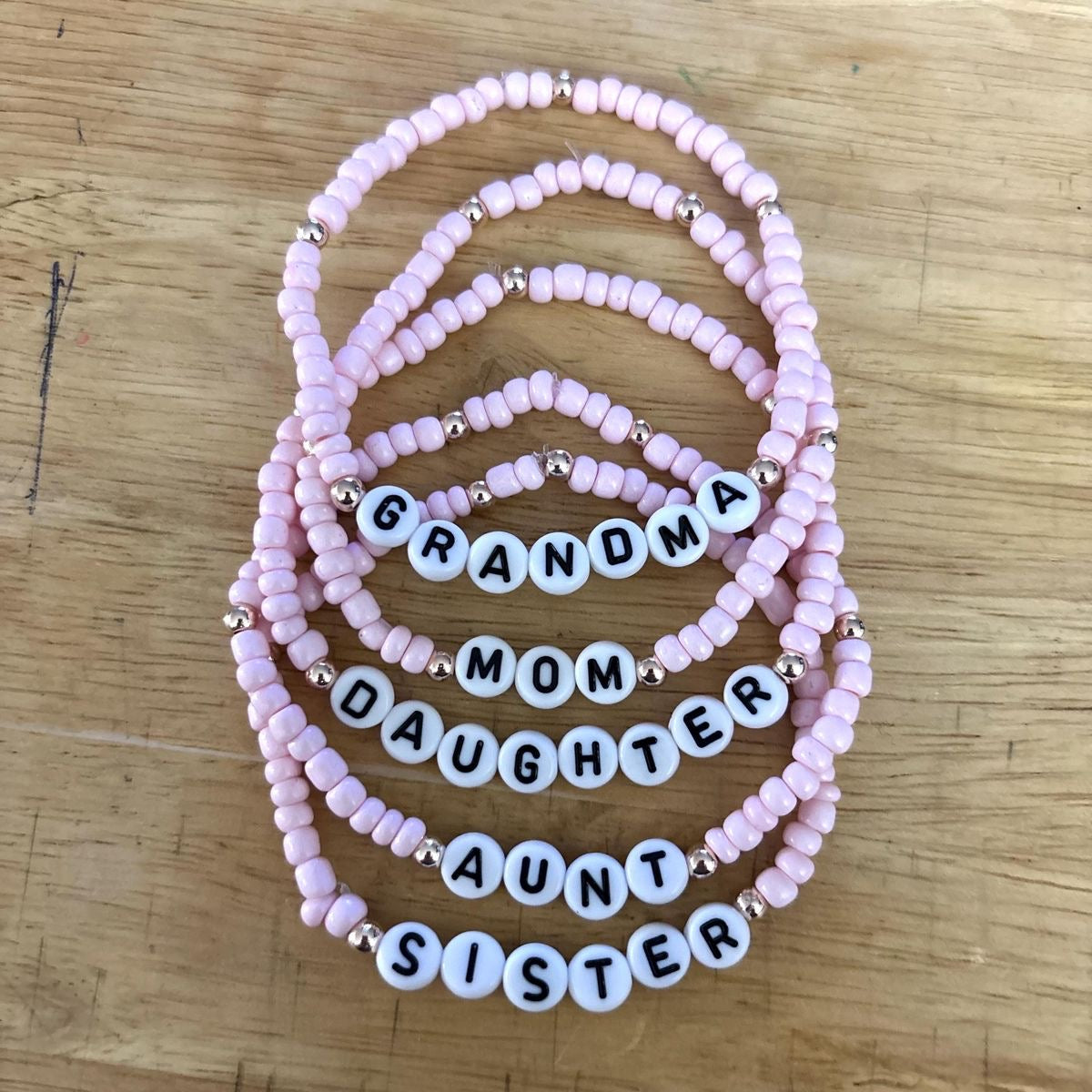 mothers day bracelets beaded jewelry gift for mom cute aesthetic design