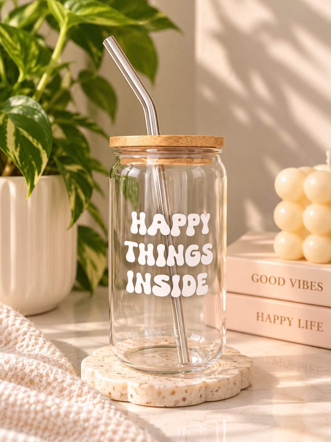Happy Things Inside Vinyl Cup