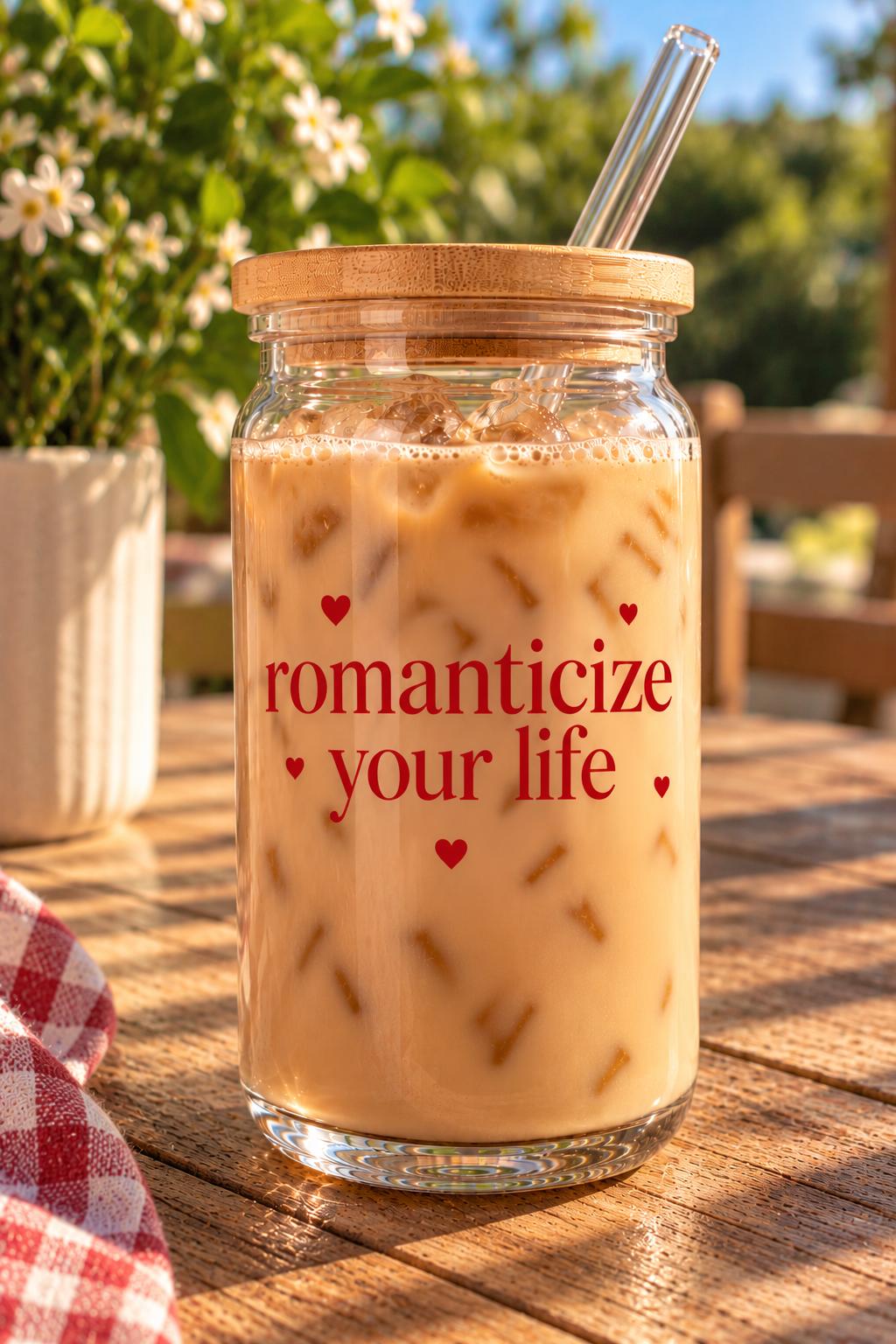 Romanticize Your Life Vinyl Cup