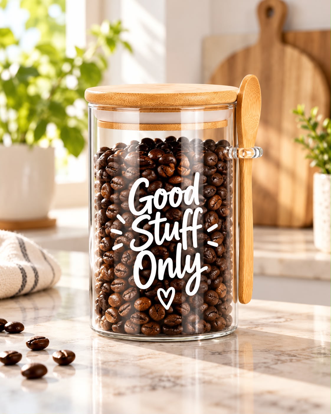 Good Stuff Only Kitchen Glass Jar