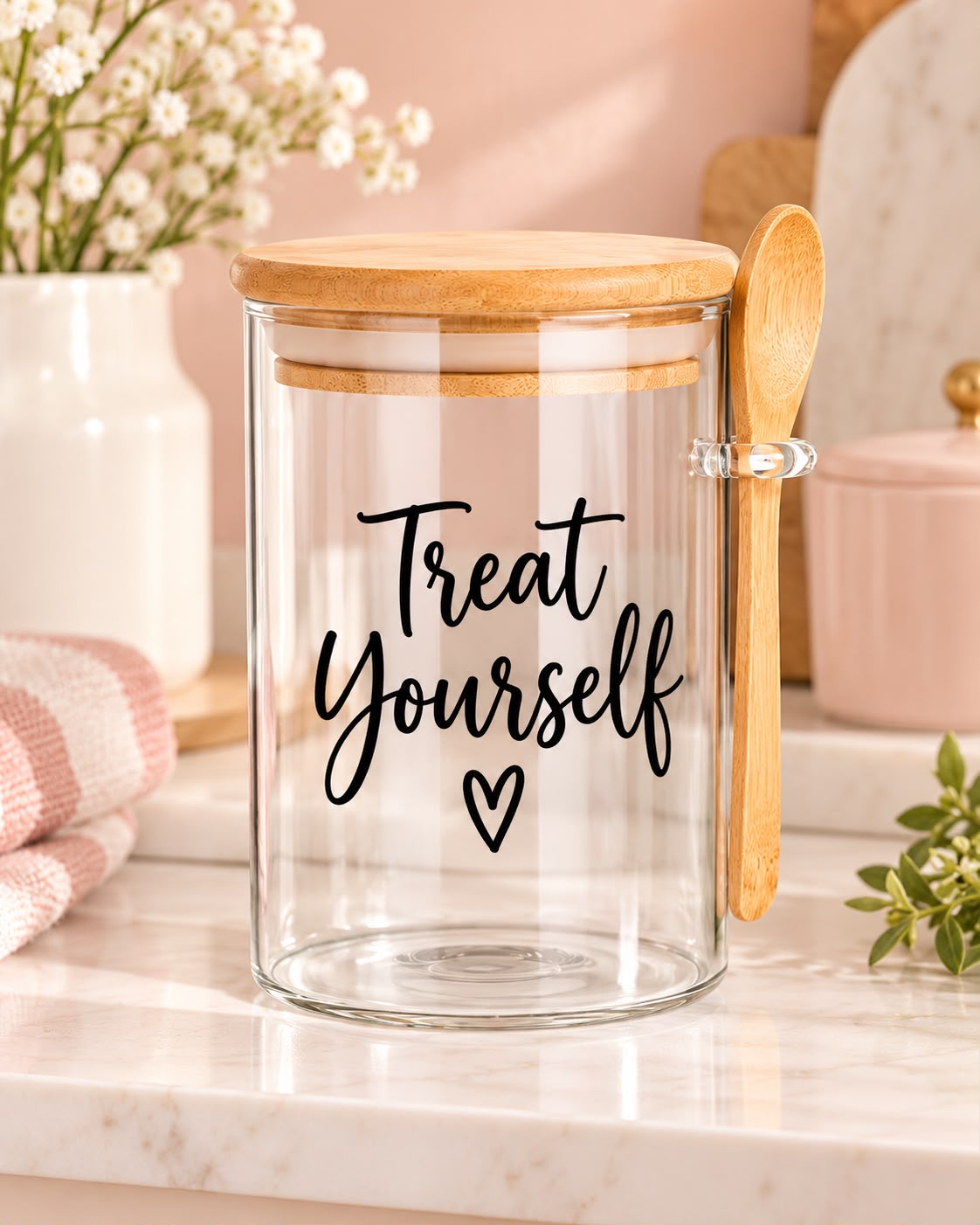 Treat Yourself Kitchen Glass Jar