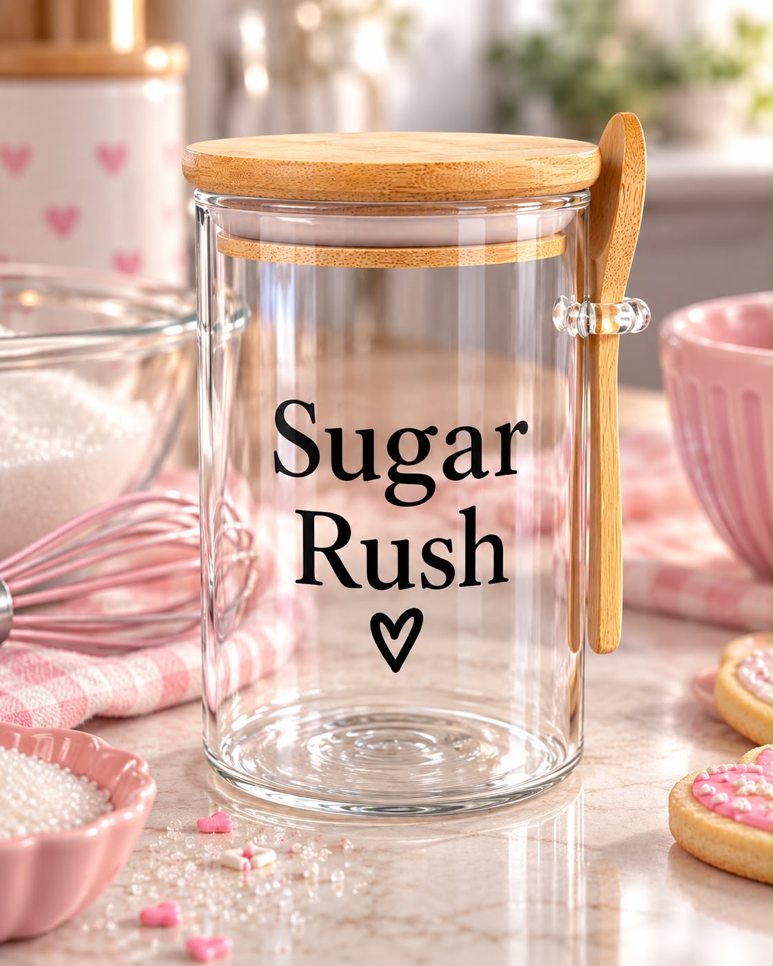 Sugar Rush Kitchen Glass Jar