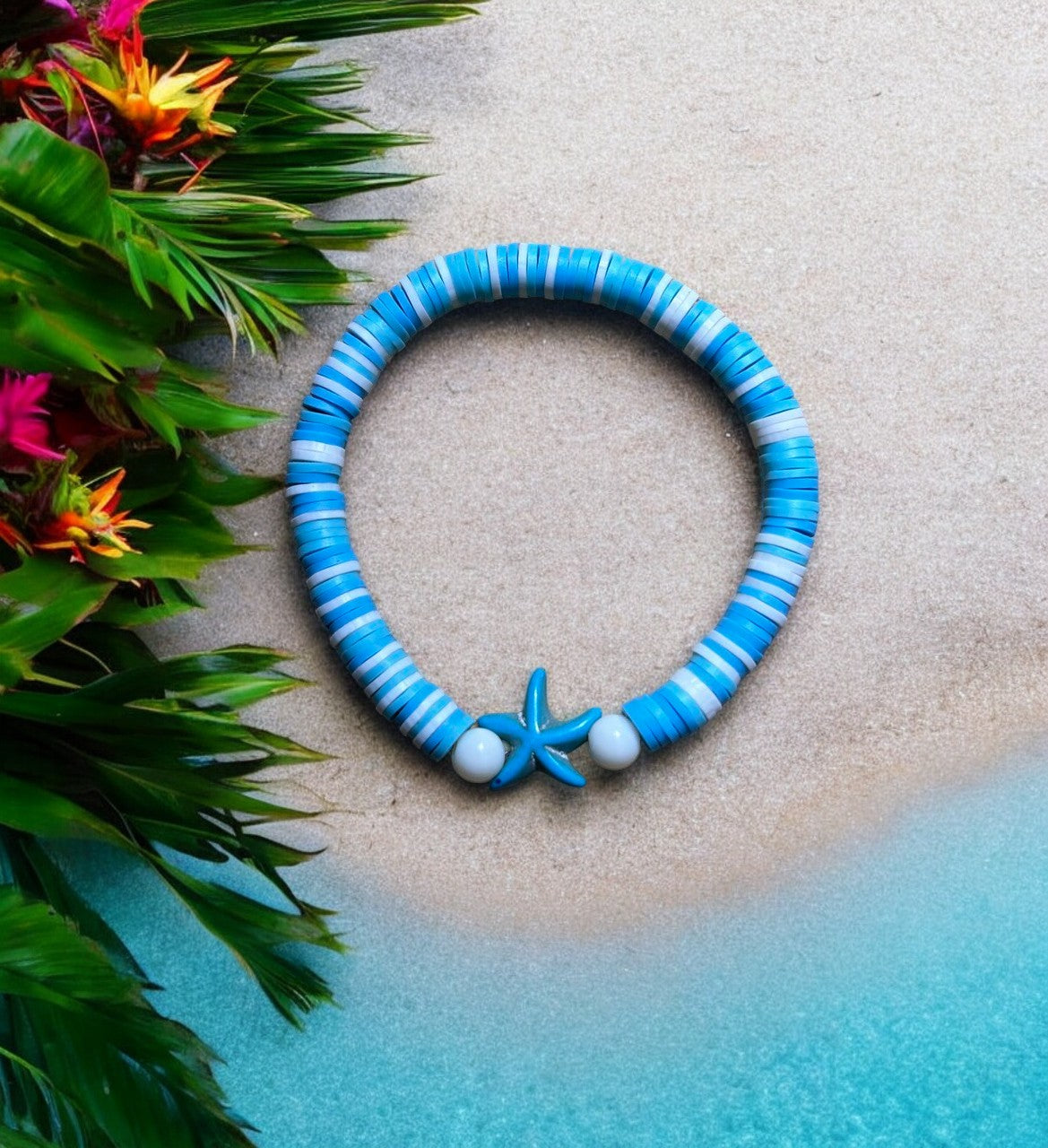 Blue Starfish Bracelet - Ka_creative_art