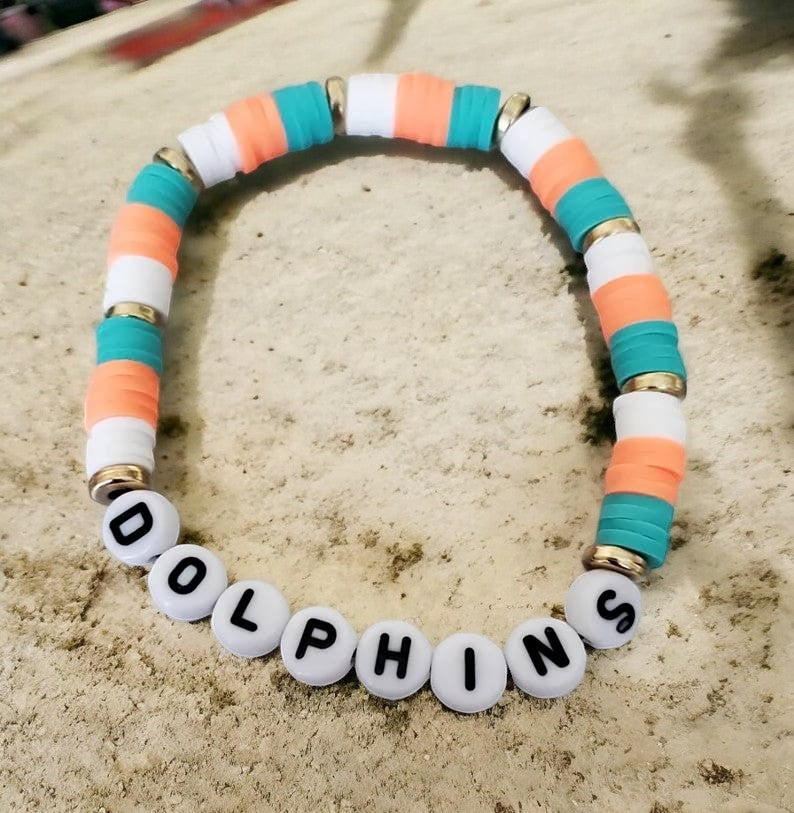 Miami Dolphins Bracelet - Ka_creative_art
