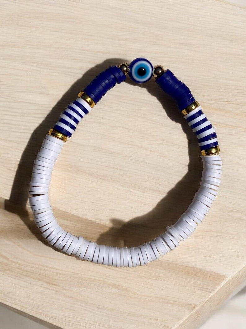Special Blue-White Eye Bracelet - Ka_creative_art