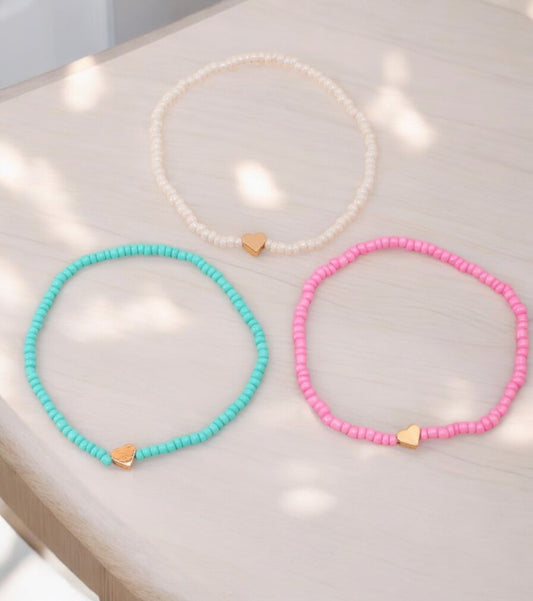 bohemian heart anklet beaded boho ankle bracelet aesthetic jewelry design