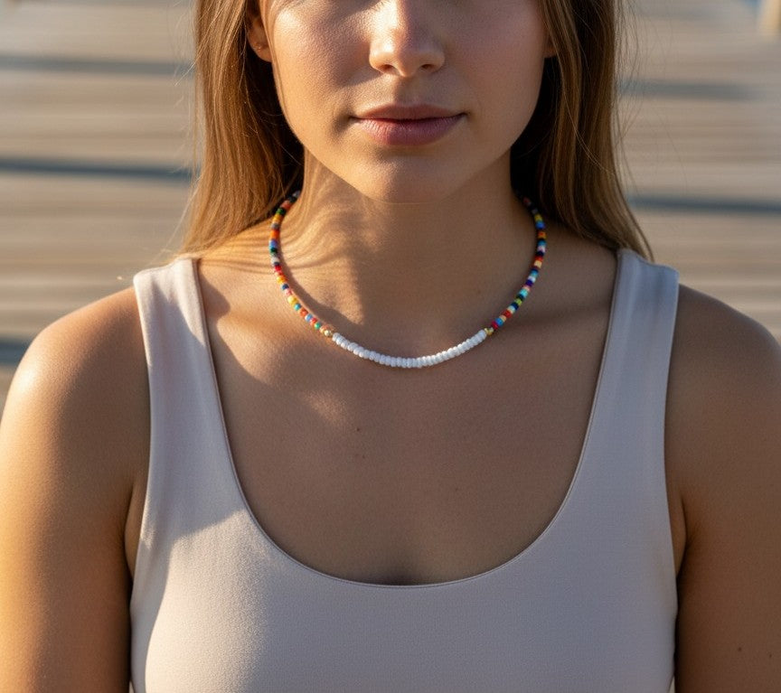close up flavor ice choker beaded jewelry aesthetic cool design detail
