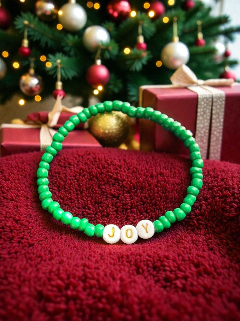 christmas bracelets flat lay holiday gift jewelry aesthetic design