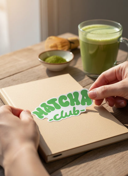 Matcha Club Permanent Vinyl Sticker