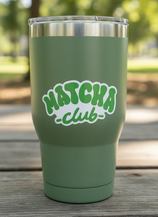 Matcha Club Permanent Vinyl Sticker