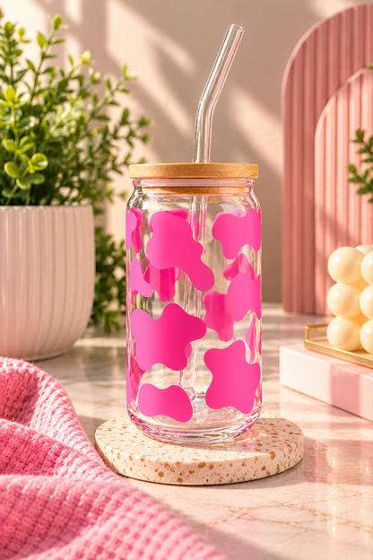 Pink Cow Vinyl Cup