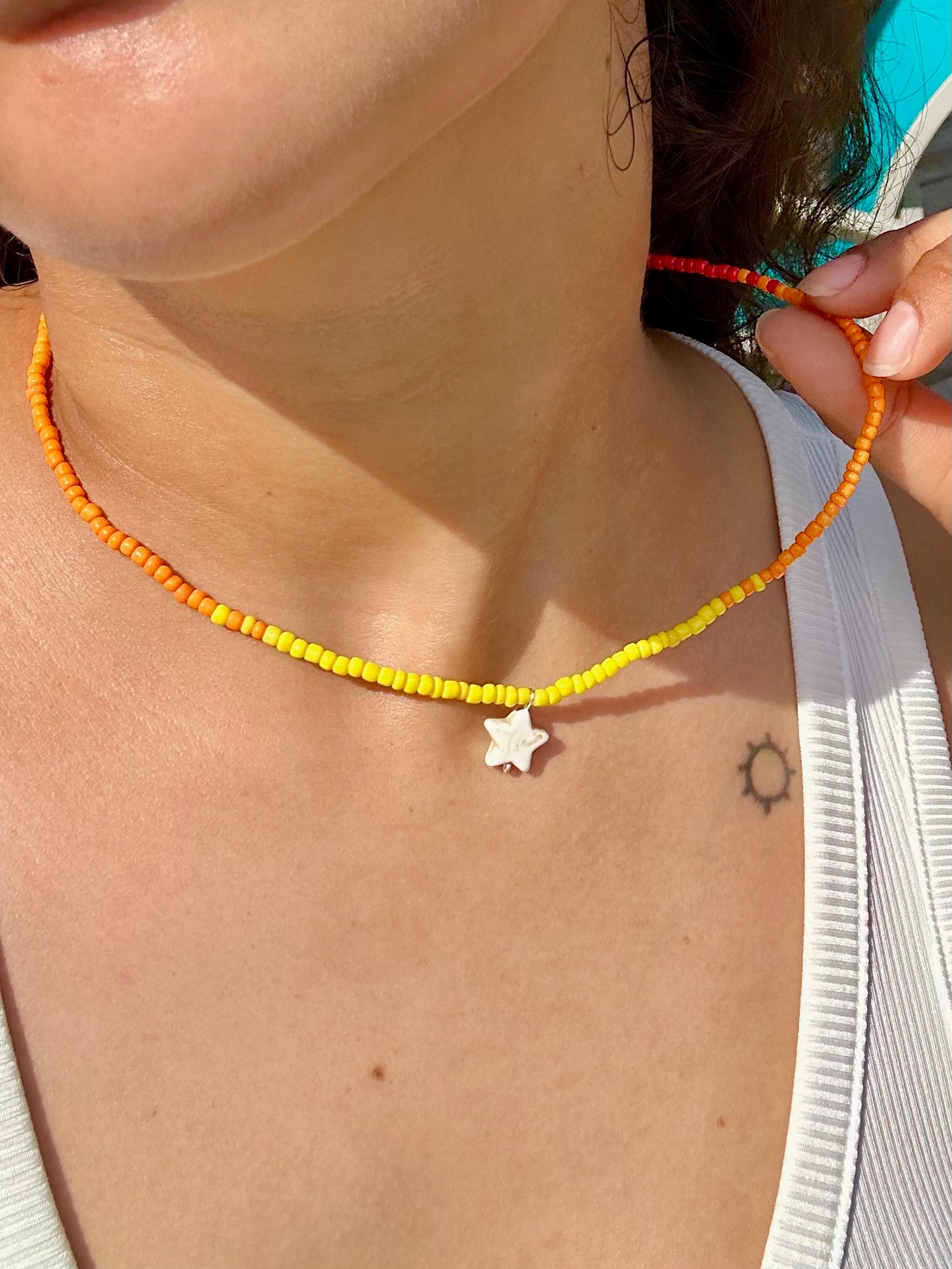 Sunset Starfish Necklace