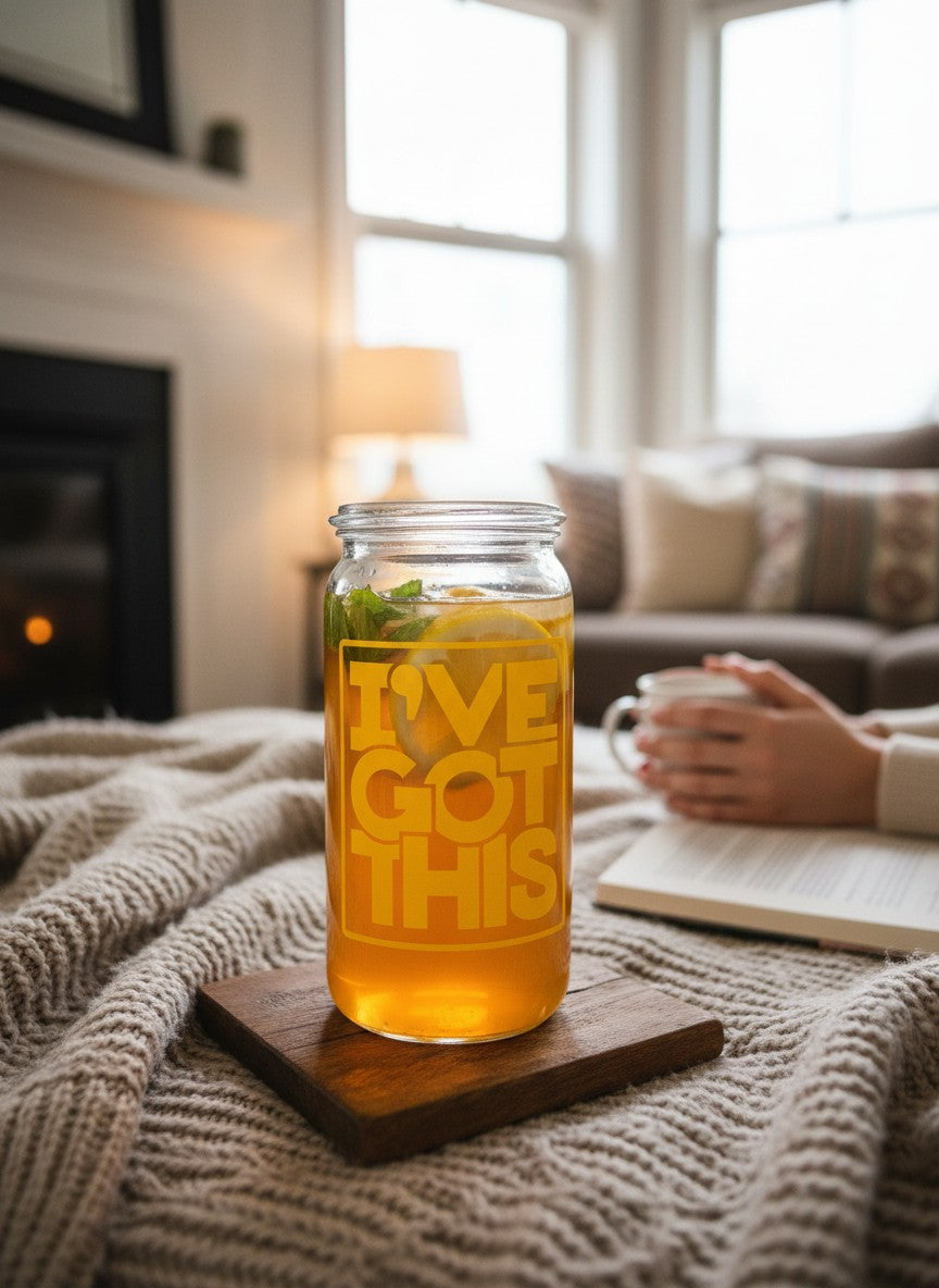 motivational vinyl cup ive got this aesthetic drinkware glass cup design