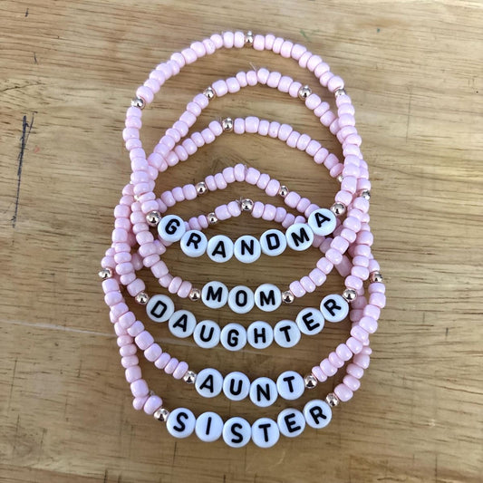 mothers day bracelets beaded jewelry gift for mom cute aesthetic design