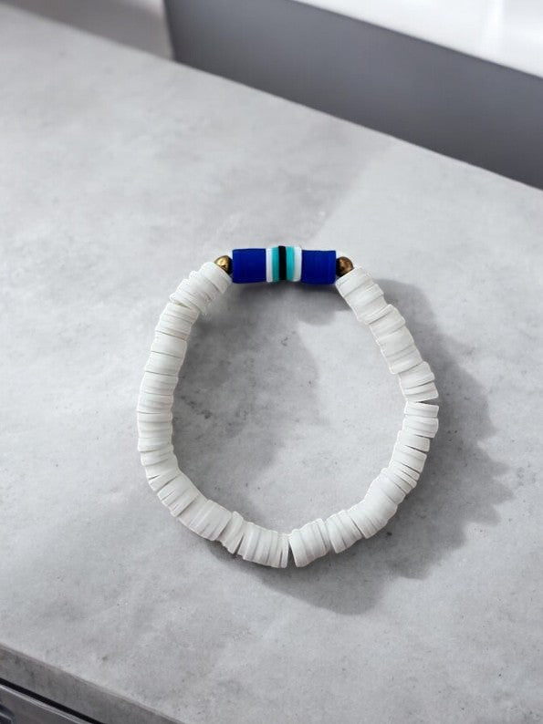 simple eye clay bracelet handmade beaded aesthetic jewelry design