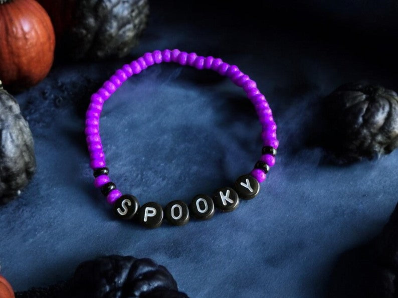 spooky halloween bracelet cute beaded jewelry design halloween aesthetic