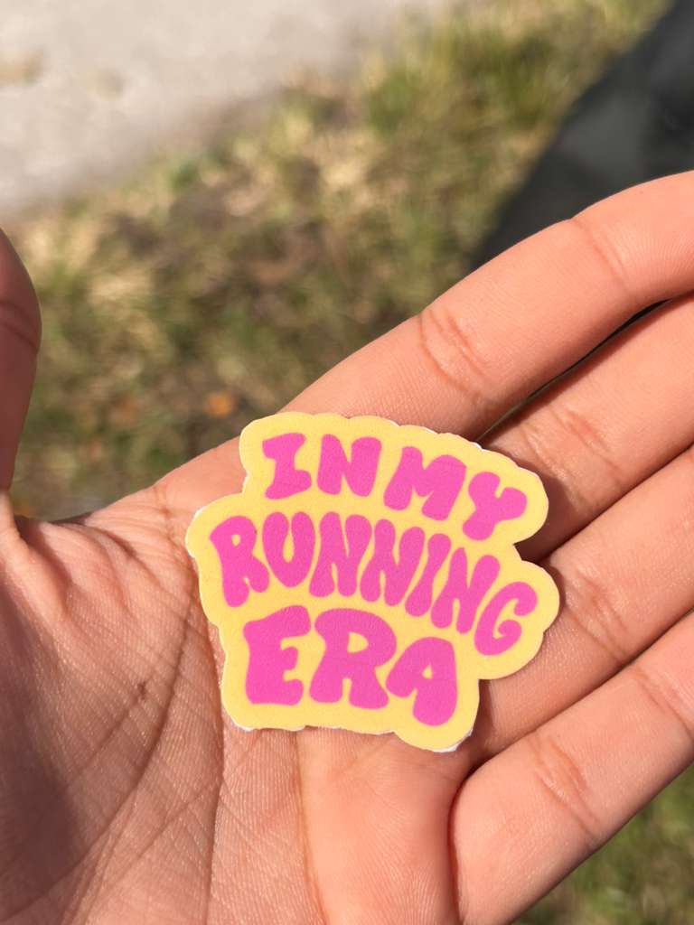 In My Running Era Permanent Vinyl Sticker