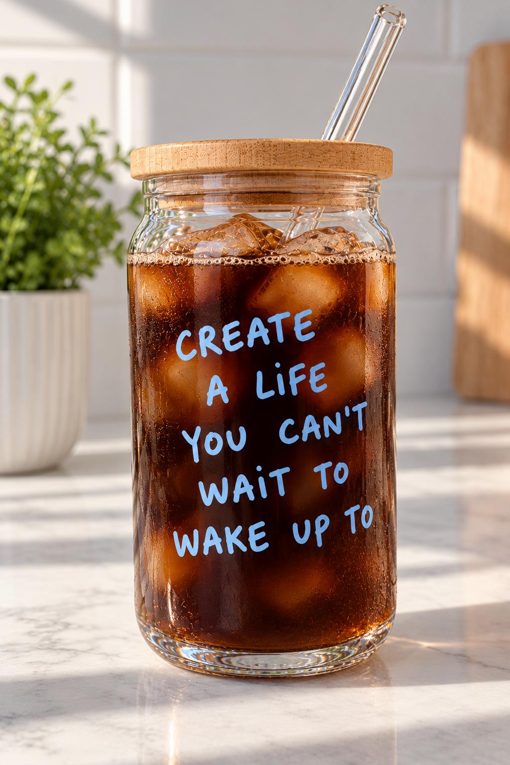 Create a Life You Can't Wait to Wake Up to Vinyl Cup