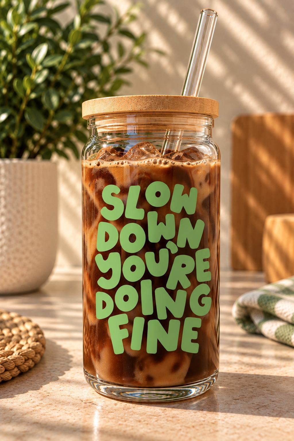 Slow Down You're Doing Fine Vinyl Cup