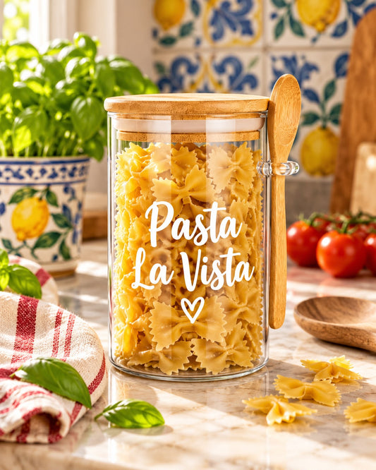 Pasta La Vista Kitchen Glass Jar