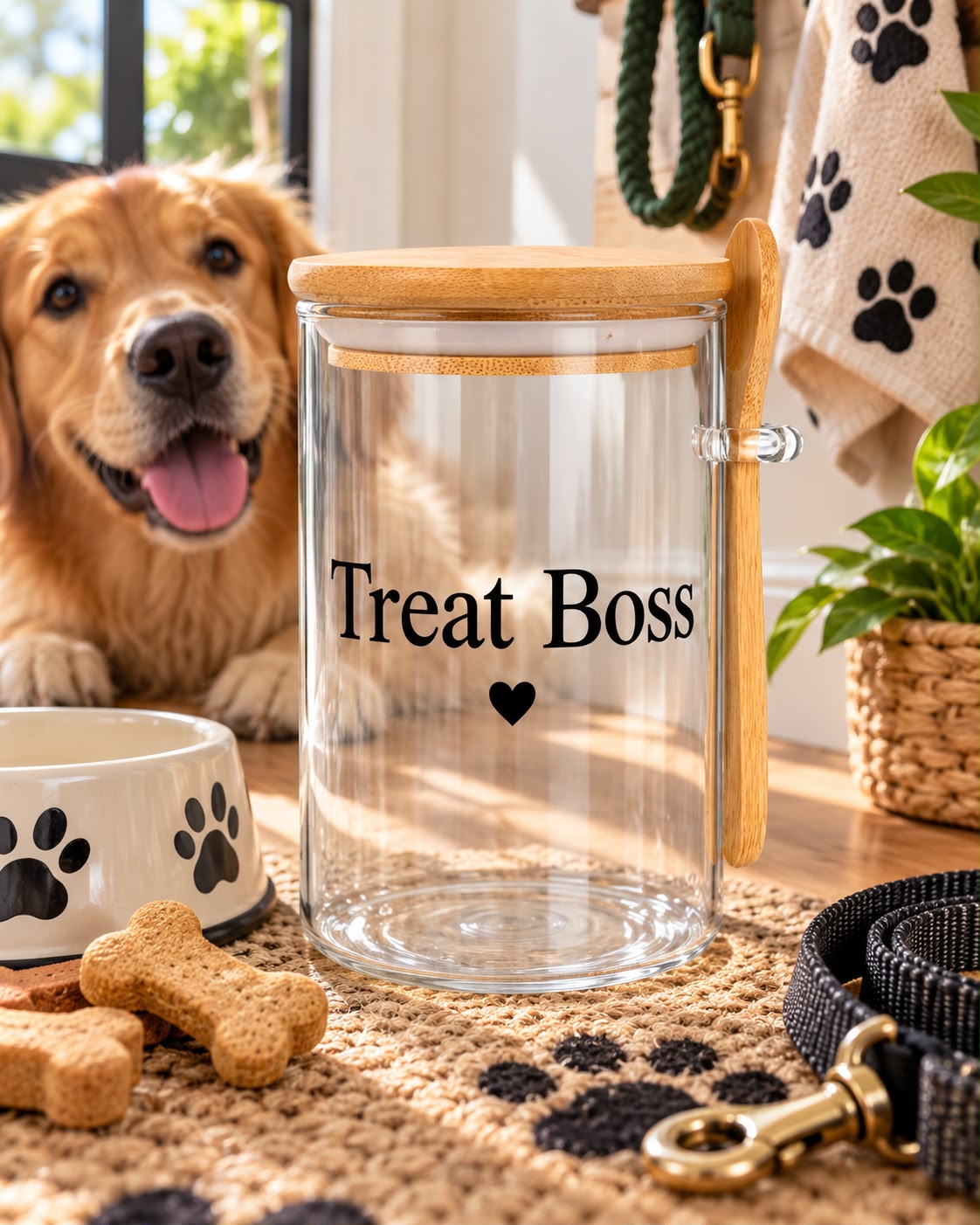 Treat Boss Kitchen Glass Jar