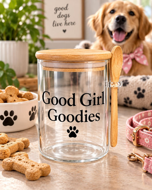 Good Girl Goodies Kitchen Glass Jar