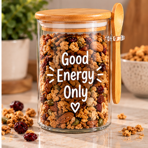 Good Energy Only Kitchen Glass Jar