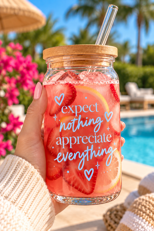 Expect Nothing Appreciate Everything Vinyl Cup