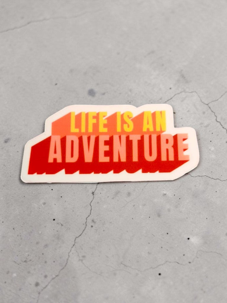 Life Is an Adventure Permanent Vinyl Sticker