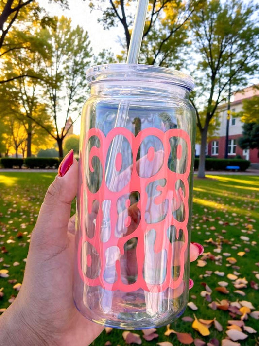Good Vibes Only Vinyl Cup
